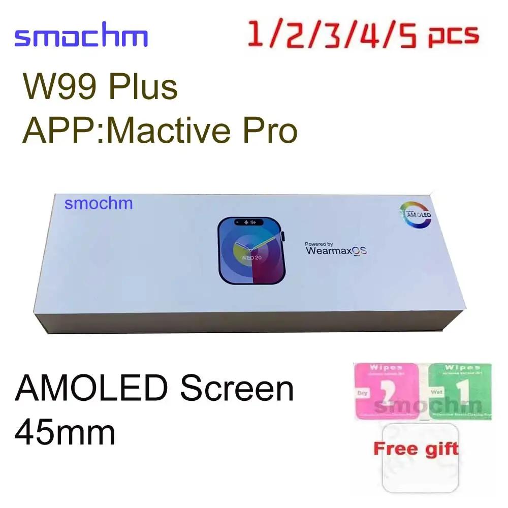 Smochm W99Plus Ƹ ũ,   ޽  ٹ, ó Ʈ, W99 + , 2024 W99 Plus Ʈ ġ, 45mm, 2GB